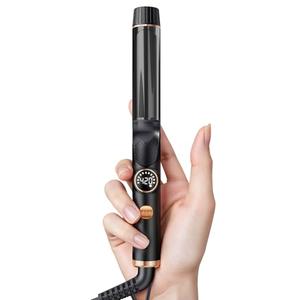 1 Inch Mini Travel Curling Iron, 100-240V Travel Dual Voltage Curling Iron for Short Hair with 5 Heat Settings, Small Curling Wand with Temperature Memories and Lock, Rose Gold