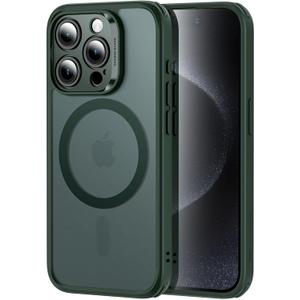 ESR for iPhone 15 Pro Max Case,Compatible with MagSafe,Translucent Matte Case,Military-Grade Protection,Classic Series,Frosted Dark Green
