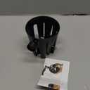 NOVA Cup Holder for Walkers with Round Narrow Tubing  Universal Fit for 5/8" to 1" Tubes  Durable Plastic Drink Holder for Folding Walkers & Rollators  Holds Bottles & Cans