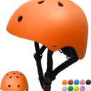 Glaf Toddler Helmet for 2-8 Years Kids Bike Helmets Baby Girls Boys Multi-Sport Adjustable Skateboard Bicycle Helmet Lightweight 4 Sizes for Toddlers (XS: 18.9-19.7 / 48cm-50cm, Orange)