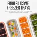 Silicone Ice Cube Freezer Tray with Lid, 100% Food-Grade Platinum Silicone,Leak Resistance & Dishwasher Safe for Baby Food Prep,Breast Milk,Purees - Korean Made (4 Sets 0.7 oz/12 Sections)
