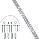 W10440498 W11025649 Microwave Mounting Plate Kit Compatible with Whirlpool Amana Maytag Kitchen-Aid Microwave Wall Mount Bracket Replaces AP6245752 PS12074431 W10821385 (with Hardware Screws Bolts)