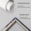 MNFGMH Farmhouse Pumpkin Barn Wall Art, Autumn Pumpkins Print, Printable Countryside Fall Painting, Autumn Halloween Decor, Fall Foliage Picture Gifts Canvas Roll 16x24 inch (Color9-Unframed)