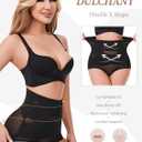 Dulchany Tummy Control Shapewear Panties for Women Body Shaper Seamless Underwear Panty Girdle (Black, S)