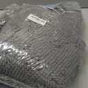 LOCHAS Luxury Bathroom Rug Shaggy Bath Mat 24 x 40 Inch, Washable Non Slip Bath Rugs for Bathroom Shower, Soft Plush Chenille Absorbent Carpets Mats, Gray (Grey)