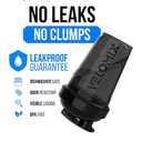 VELOMIX -1 PACK- 20 oz Protein Shaker Bottle for Protein Mixes - 1x Wire Whisk | Leak Proof Shaker Cup for Protein Shakes| Stackable Protein Shaker Bottle | Dishwasher Safe (BLACK)