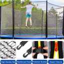 Aodaer Trampoline Net Replacement with Sprinkler 14Ft Safety Enclosure Net Weather Resistant Round Frame Trampoline Net for Round Frame Trampoline