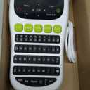 H1100 Label Maker Machine with Tapes 12mm Laminated, Backlit Handheld Label Maker Waterproof-Labels, QWERTY Keyboard & Multi Fonts, Portable Inkless Label Printer for Home Office Organization (Green)