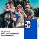 DOMAVER Case for iPhone 16 Pro 6.3'' Case Smooth Liquid Silicone Soft Gel Rubber Microfiber Lining Cushion Cover Shockproof Protective Phone Cases Compatible with iPhone 16 Pro- Klein Blue