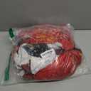 Horaldaily 8PCS Christmas Dining Chair Covers,Black Santa Stretch Removable Washable Slipcover Chair Protector for Dining Room Home Decor (Red)