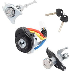 Dasbecan Ignition Switch Door Lock Cylinder with 2 Keys Compatible with Hyundai Sonata 2009-2014 Replaces# 81970-3SA00 81250-3SA00 (6Pins)