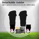 Vizari Soccer Shin Guards with Ankle Protection for Kids, Youth & Adult Sizes - Lightweight & Durable Shinguards for Boys, Girls, Toddlers (Ages 3+) (XX-Small, Red)