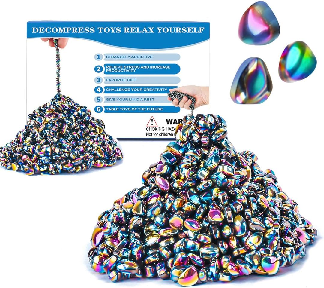 1100pcs Desk Fidget Toys for Adults, Stress & Anxiety Relief, Sensory Fidget Toys for Office, ADHD, Autism,Ideal Gift (1100Pcs Colorful)