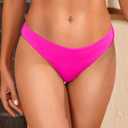 Tempt Me Women Low Rise Bikini Bottoms - Moderate Coverage Bathing Suit Bottoms Low Waisted Swimsuit Bottoms Brief 2025 (Pink, M)