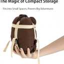 Compact Ultra Lightweight Sleeping Bag Envelope Backpacking Bag with Compression Sack for Adults Warm Weather Camping, Traveling, Hiking