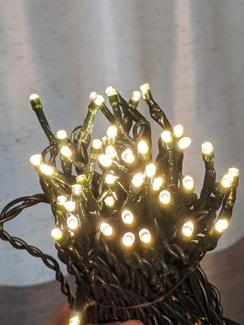 33ft 100-LED Outdoor Waterproof Warm White String Lights - Works with Low Voltage Landscape Lighting Systems (12V)