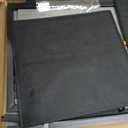 Pamray 32 Inch Small Computer Desk with Monitor Stand and 2 Drawers