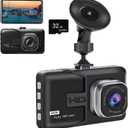 Baideluo Dash Cam Car Dash Camera, 1080P Ultra Wide Angle HD Lens, HD Night Vision Car Surveillance Camera, Video Recorder, Hidden Video Recorder, Comes with 32GB Memory Card