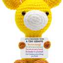 Inspirational Crochet Cheerful Giraffe  Christmas Stocking Stuffers Handmade Cute Emotional Cheer Uplifting Support Funny Gift for Women Student College Coworkers Birthday Graduation Friendship