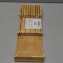 Utoplike Knife Drawer Organizer Bamboo Knives Block for Kitchen, Large Handle Steak Holder, Fit for 9 Knives (Not Included)