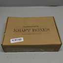 Brown Kraft Cookie Boxes with Ribbons & Stickers (20 Pack) 6.5 x 4 Small Cardboard Gift Boxes for Gift Giving, Baked Goods, Candy, Christmas, Decorative Food Packaging, Bakery Treats, Empty, Bulk (Rectangle)