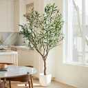 4ft Artificial Olive Tree Faux Olive Plant for Home Decor, Large Fake Olive Tree Modern Farmhouse Style, Floor Plant for Indoor Artificial Trees for Home Decor Indoor, Arbol de Olivo Artificial