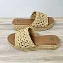 Sweet Life Raffia Platform Sandal Size 7
