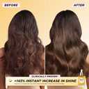 Gisou Honey Infused Hair Oil Mini - Hydrating & Frizz Control Luxury Treatment with Mirsalehi Honey, Adds Shine & Heat Protectant, Color Safe for All Hair Types, 0.7 Fl Oz