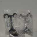 2 Pack Diameter 0.75 in/1 in (19mm/25mm) Double Curtain Rod Bracket - Modern Ceiling Mount Double (Antique Bronze)