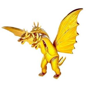 TwCare King Ghidorah, 1964 Movie Series Movable Joints King of The Monsters Dinosaur Action Figures, Travel Bag