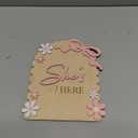 Baby Announcement Sign, Hello World Newborn Sign for Hospital, Shes Here Card, Baby Announcements Ideas, Newborn Photography Props Double-Sided (HW3)