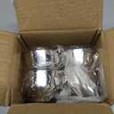 Jasni Stainless Steel Coffee Cup Coffee Mugs Espresso Cups and Great Cappuccino Cups with Spoon and Saucer Gift Idea for Coffee and Tea Lovers (4)