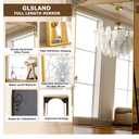 Furnbar Full Length Mirror, 79"x32" Full Body Mirror, Floor Mirrors with Stand, Body Mirrors Standing Hanging Leaning Against Wall,Aluminum Frame Mirrors for Bedroom Cloakroom,Living Room,Gold