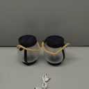 Hompavo Gen2 Solar Lanterns Outdoor Waterproof with Realistic Flickering Flame, Dual Charging (USB/Solar) & 2 Modes - Decorative Hanging/Table Lights for Patio Garden Porch Halloween Decor, 2/Red