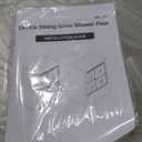 ENSO SENKA 44-48" W x 72" H Semi-Frameless Bypass Sliding Shower Door, Easy-to-Clean Treated Clear Tempered Glass, Matte Black
