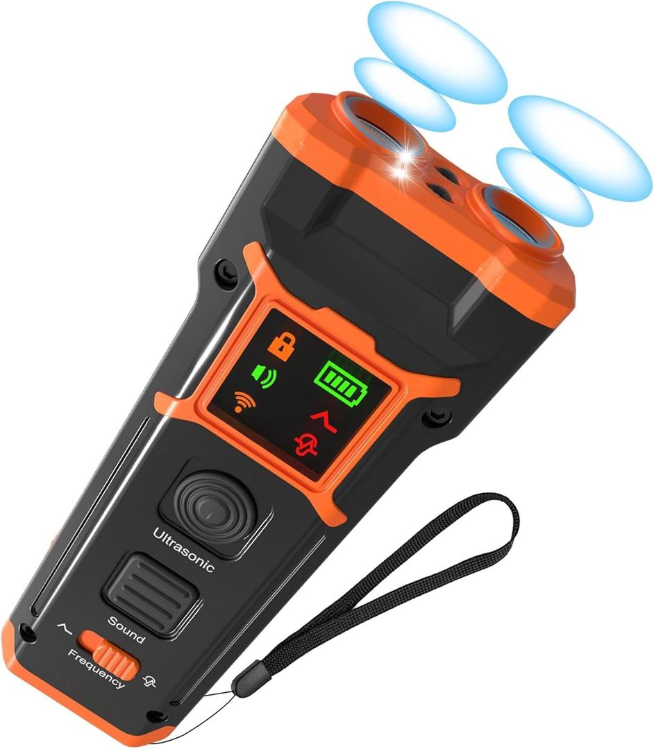 2025 Dog Training Bark Deterrent Device, Anti-Barking Device for Dogs, Stop Bad Behavior Without Yelling or Swatting, Ultrasonic Stopper Alternative to Shock Collar (Orange)