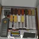 Laminate Floor Repair Kit with Heat Pen, 11 Color Wood Vinyl Floor Furniture Repair Kit Linoleum Repair Hard Wax Touch Up Marker Cover Scratches, Stains, Cracks, Holes for Door, Cabinet, Table.