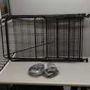 DWVO Super Jumbo Folding Shopping Cart Heavy Duty, Rolling Foldable Grocery Cart with Wheels, Portable Collapsible Utility Cart with Double Basket for Shopping Groceries Laundry Storage