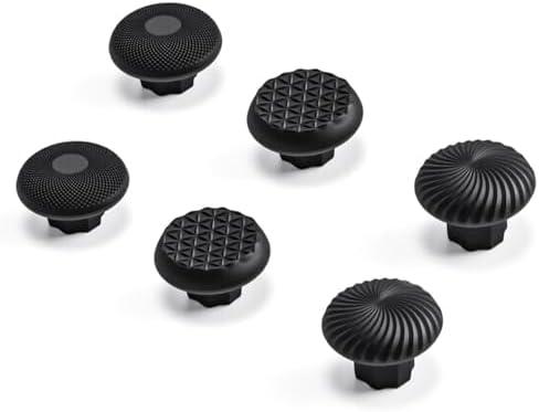 Replacement Thumbstick Caps for PS5 Dual Sense Edge Controller, Adjustable Thumb Stick Grips for PlayStation 5 Pro Elite Controller with 6 Analog Joysticks