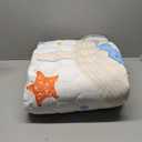 Baby Play Mat 50x50 Inch, Thickened Soft Floor Mat for Playpen, Machine Washable Foam Crawling Mat with Non-Slip Bottom for Babies and Toddlers, Foldable Padded Playmat (Ocean Wonders)