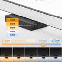 Modern LED Bathroom Vanity Light,40inch (39.76'') 36W 3300 Lumen Dimmable Powder Room Light Fixtures Over Mirror,5CCT Vanity Lights for Bathroom, ETL Certified,Slim Rectangular Bar