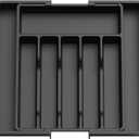 Adjustable Storage Tray Telescopic Cutlery Box Expandable Utensil Retractable Dinnerware with 8 Compartments for Tableware Cosmetics Jewelry
