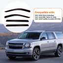 Rain Guards Compatible with 2021-2024 Chevy Suburban GMC Yukon XL Cadillac Escalade ESV, Set of 4 Tape-On Side Window Visor Wind Deflector Vent Visors Car Accessories 4pcs