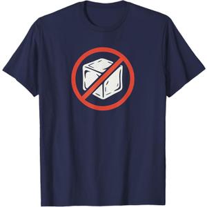 No ICE Protest Symbol Anti Immigration Enforcement, Red T-Shirt Navy XL