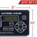 421484 RV Auto Leveling System Replacement Touchpad Electronic Leveling Control Panel Replacement for Lippert RV 5th Wheel and Travel Trailer