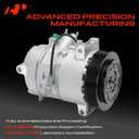 A-Premium Air Conditioner AC Compressor with Clutch Compatible with Jeep Compass Patriot 2009-2017 & Dodge Caliber 2009-2012, 1.8L 2.0L 2.4L