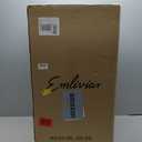 Emliviar Outdoor Light Fixture for Porch, 27-Inch Extra Large Exterior Porch Lantern Light, Waterproof Aluminum Outdoor Wall Sconce in Black Finish, WE301BL-SD BK