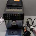 Philips 4400 Series Fully Automatic Espresso Machine  12 Hot & Iced Coffees, Quick-to-Clean LatteGo Milk System, SilentBrew, QuickStart, Ceramic Grinder, Black Chrome (EP4444/90)