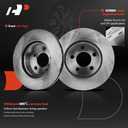 A-Premium 11.26 inch(286mm) Front Vented Disc Brake Rotors Compatible with Select Ford, Lincoln and Mercury Models - Explorer 95-01, Ranger 98-02, B3000 98-02, B4000 98-04, Mountaineer 97-01, 4WD Only