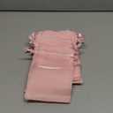 QIANF 20 Pcs Pink Small Organza Bags 4X6 inch for Wedding Favors with Drawstring, Mini Mesh Gift Bags Jewelry Pouch for Candy Bridal Shower Party Favor Baby Shower Christmas